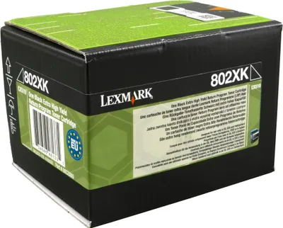 Produktbild von Lexmark 802XK, 8000 Seiten, Schwarz, 1 Stück(e)