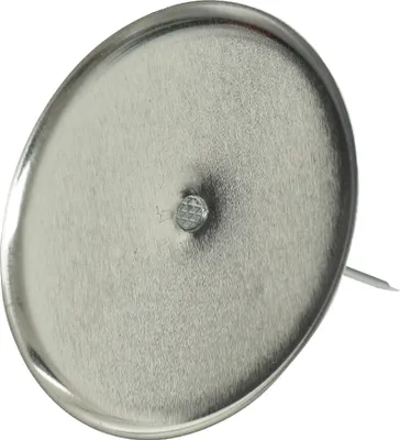 Produktbild von Kaemingk Adventskerzenhalter Ø 8 cm silber ohne Dorn, 4 Stück