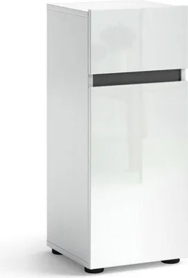 Produktbild von Dmora Mehrzweckschrank 1 Tür Middelburg 34x81 cm Weiß