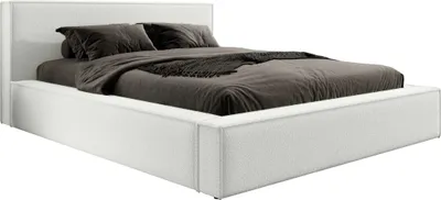 Produktbild von MEBLITO Polsterbett Doppelbett Salby Schlafzimmer Bett Bettkasten 180x200 cm Braun Creme (Abriamo 4)