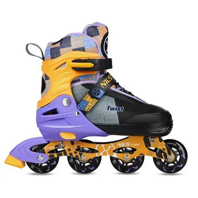Immagine prodotto di Nils Extreme NA13810 Pattini in linea regolabili - giallo - taglia M (35-38)