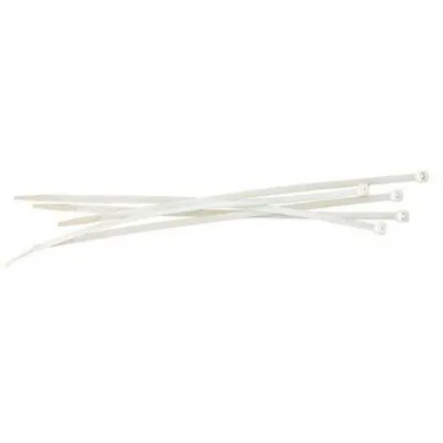 Obrázok produktu pre Sťahovacia páska, 350x7,6 mm, biela, 0,35 mm, 100 ks v balení