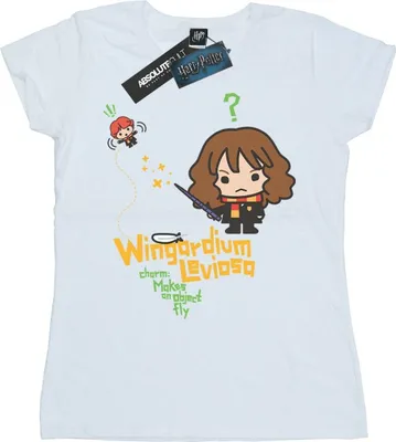 Produktbild von Harry Potter - "Hermione Granger Wingardium Leviosa Junior" T-Shirt für Damen BI48619 (XXL) (Weiß)