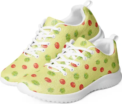 Produktbild von Mr. & Mrs. Panda Damen Sneaker Apfel Traum Größe 40 - Gelb - Geschenk, Weiß, Muster, Frauen, Damensneaker, Trainingsschuh