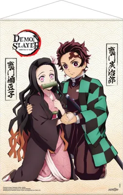 Immagine prodotto di Demon Slayer: Kimetsu no Yaiba rotolo da parete Tanjiro & Nezuko Kamado 50 x 70 cm