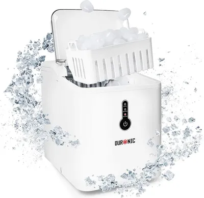 Produktbild von Duronic ICM120 Automatische Eiswürfelmaschine | 9 Eiswürfel in 7 min | 1,5 L Wassertank | Bis zu 12 kg pro 24 Stunden | 600 g Kapazität | Eismaschine 120W | Eiswürfelbereiter