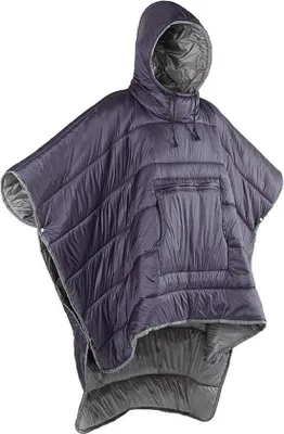Produktbild von Famanu Poncho Winterjacke Wasserabweisend - Outdoor Camping mit Kapuze