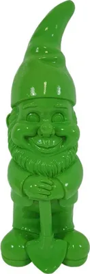 Produktbild von Dekofigur Zwerg mit Spaten 17,5 x 6 cm grün