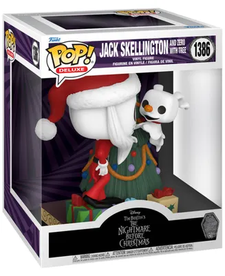 Imagen del producto de El Extraño Mundo de Jack - Jack Skellington y Zero con el árbol, número 1386 - Funko Pop! Deluxe