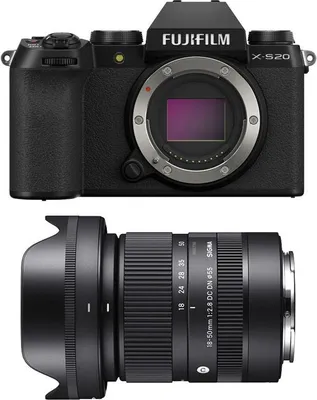 Zdjęcie produktu dla FUJIFILM X-S20 CZARNY + SIGMA 18-50 mm