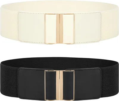 Imagen del producto de Cinturón elástico para mujer, de 7 cm de ancho, fabricado con material elástico, ideal para complementar la ropa
