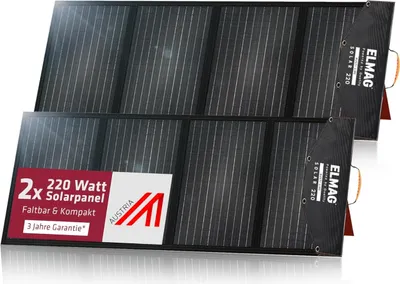 Produktbild von Faltbares Solarpanel SOLAR 220 DUO - monokristallin