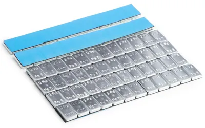 Obrázok produktu pre Samolepiace vyvažovacie závažia pre hliníkové disky – 6 kusov, každé vážiace 12 x 5 gramov