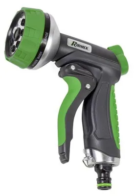 Image de RIBIMEX Pistolet pour tuyau d'arrosage, avec contrôle du débit, 7 modes