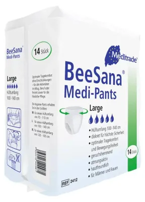 Immagine prodotto di Meditrade® 2412 Meditrade® Inkontinenzhosen Medi-Pants Größe L für Frauen und Männer, 14 St.