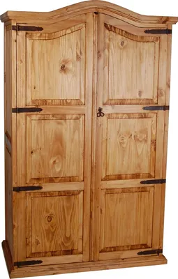 Produktbild von MiaMöbel Schrank Mexico Möbel 117x190x60 cm Landhausstil Massivholz Pinie Honig