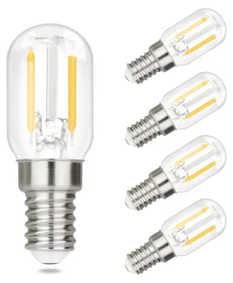 Productafbeelding van ZMH 4 stuks gloeilamp E14 LED, warm wit, vintage, T22 LED lamp, E14 lampen, 2W, 2700K, retro Edison