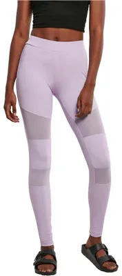 Produktbild von Urban Classics Damen Ladies Tech Mesh Leggings Leggings, Lilac, XS