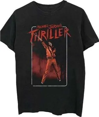 Obrázek produktu pro Michael Jackson Thriller White Red Suit Black L Tričko