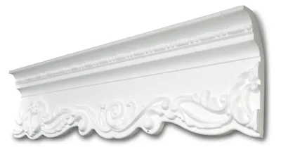 Produktbild von Decosa Zierprofil G39, weiß, 58 x 140 mm, Länge: 2 m - 05 Stück
