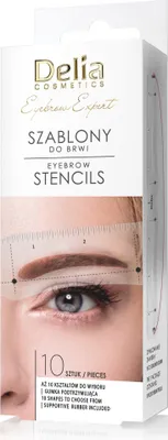 Produktbild von DELIA EYEBROW EXPERT - Augenbrauen-Schablonen 10 Stück K12