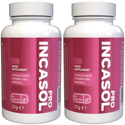 Productafbeelding van Incasol Pro - 120 Capsules (2x 60 capsules), Verpakking van 2