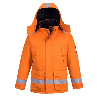 Produktbild von Portwest FR59 Flammhemmende Antistatik Winterjacke Orange Gr. M