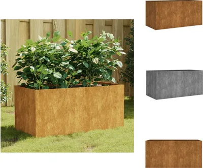 Obrázok produktu pre kvetináč vidaXL 80x40x40 cm Corten steel - Kvetináče a sadenice