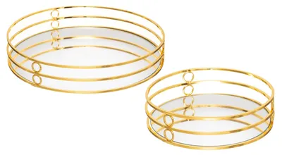 Produktbild von Spiegel-Tablett FEEL, 2 Stück, golden