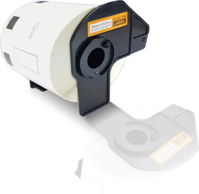 Produktbild von Print-Klex Kompatible Etiketten-Rolle kompatibel mit Brother P-Touch DK-11218 P-Touch QL580Series P-Touch QL650TD P-Touch QL700 P-Touch QL710W P-Touch QL720NW DK11218 DK 11218 24 mm Durchmesser Office Quantum Serie
