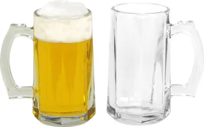 Produktbild von Biergläser mit Henkel 2er-Set 300ml Bierkrug Bierseidel Trinkgläser Bierglas