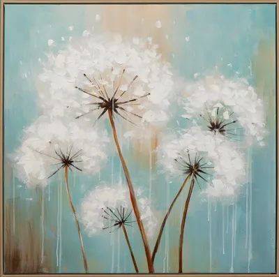 Produktbild von ArtUniverse Leinwandbild Pusteblumen I 82,5 x 82,5 cm