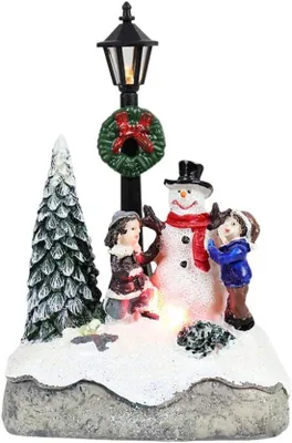 Productafbeelding van Verlicht Kerstdorp Huis met LED - Winterlandschap Kerstdecoratie
