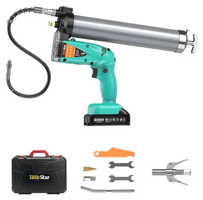 Imagen del producto de Pistola de lubricación eléctrica de alta presión, diseño de doble mango, sin batería, compatible con la normativa de la UE
