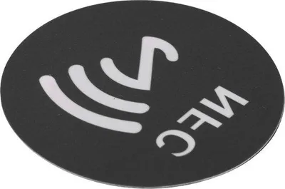 Zdjęcie produktu dla Zestaw 30 samoprzylepnych etykiet ochronnych NFC w kształcie okrągłej tablicy rejestracyjnej, średnica 40 mm, kolor czarny.
