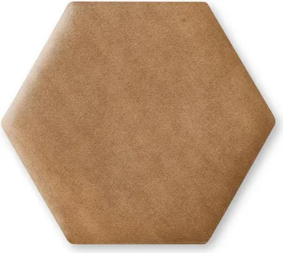 Produktbild von TAPHICEROS Hex Wandpaneel Polsterpaneel, 30x26 cm, VELUTTO 30, Biskuitkuchen, Wandkissen Hexagon Wandpolster Kopfteil für Bett Gepolstert Polsterplatte