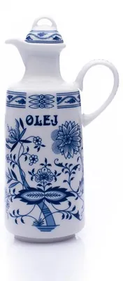 Produktbild von Saphyr, Ölflasche, Zwiebel, böhmisches Porzellan, 500 ml Thun 1794