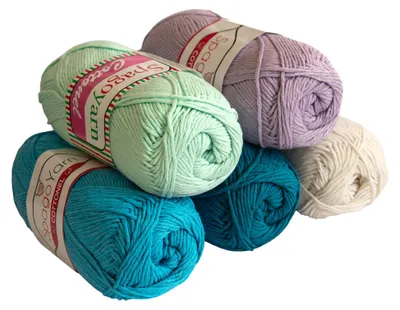 Strickgarn Cottonel Uni 5 x 100g Häkelgarn Strickwolle Handstrickgarn Farbwahl Farbmix