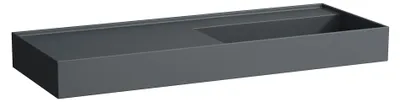 Image de LAUFEN Kartell lavabo, encastré, tablette à gauche, sans trou pour robinet, sans trop-plein, 1200x460mm, H8133337581121