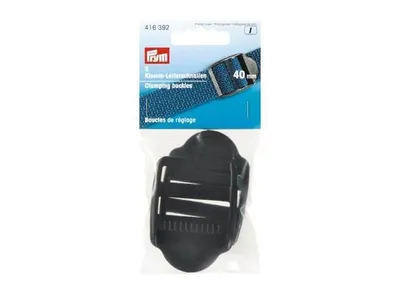 Produktbild von PRYM Klemm-Leiterschnallen Kunststoff, 40 mm, schwarz