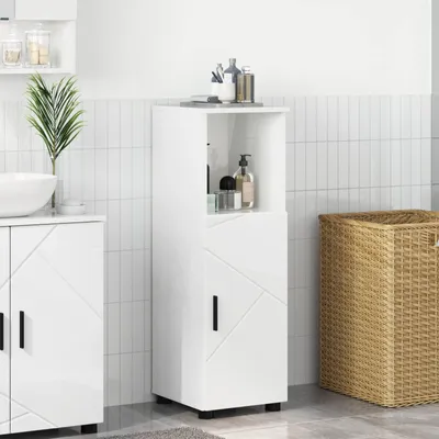 Productafbeelding van Maison Exclusive - Badkamerkast, hoogglanz wit, 30 x 35 x 95 cm