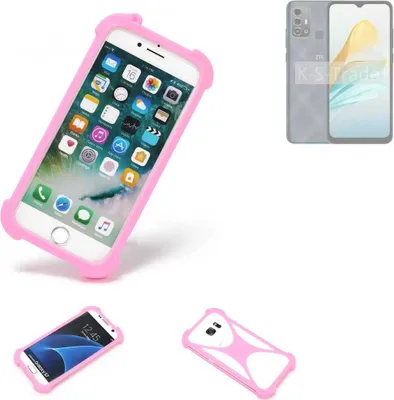 Produktbild von K-S-Trade Handy Hülle kompatibel mit ZTE Blade A53 Pro Schutz Hülle Bumper Silikon Schutz Hülle Cover Case Silikoncase Silikonbumper TPU Softcase