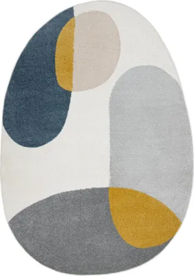 Immagine prodotto di Tappeto FUSION 5706 bianca / grigio chiaro / oro Shape - Geometrico, moderno, astratto, irregolare multicolore 160x220 cm