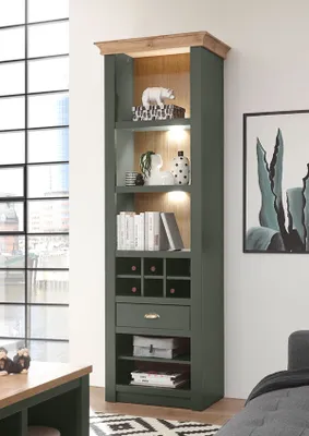 Immagine prodotto di Cambridge libreria 68cm verde wotan quercia libreria da soggiorno