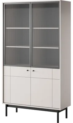 Produktbild von Vitrine ALSTREMO 05 kaschmir 184,6x103,4x39cm