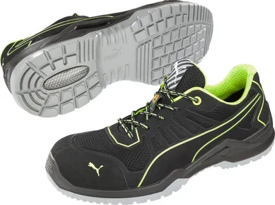 Image de Nom Chaussure de sécurité PUMA Fuse TC Green Low Taille 46 noir / vert - 64.421.0-46