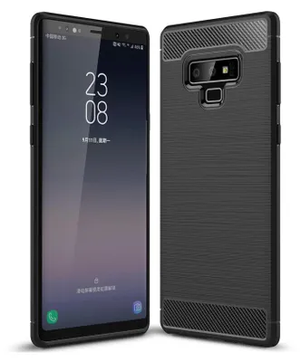 Zdjęcie produktu dla Pokrowiec z TPU na telefon komórkowy Samsung Galaxy Note 9 o wyglądzie karbonowego etui ochronnego