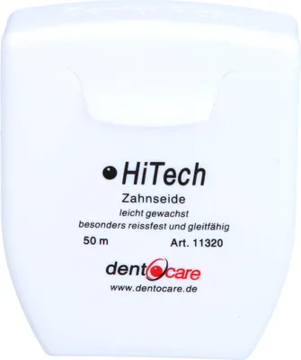 Produktbild von dentocare Hi Tech Zahnseide leicht gewachst 50 m, 1 St. Zahnseide
