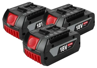 Immagine prodotto di Batterie, agli ioni di litio, capacità 6000 mAh, 3 batterie da 6,0 Ah, 18 V