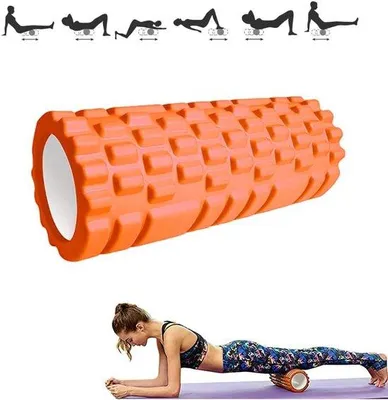 Produktbild von Faszienroller - Schaumgummiroller - Fitnessmassageroller für Triggerpunkt-Massage in Rücken, Nacken, Beinen. Ideal für Faszientraining mit dem Schaumgummiroller für Männer und Frauen.